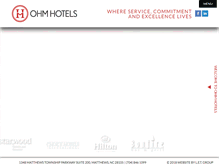 Tablet Screenshot of ohmhotels.com